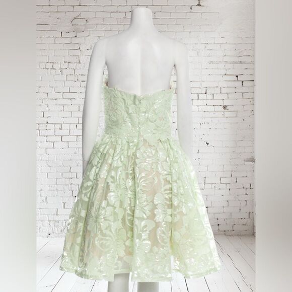 Jovani Lace Sequin Removable Straps cocktail dress - Picture 4 of 5